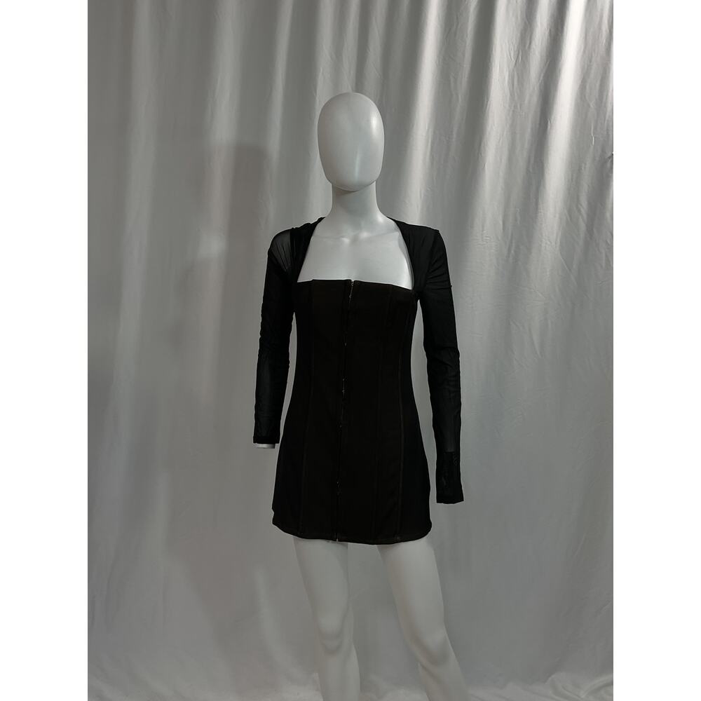 With Jean 'Al' Black Long Sleeve Dress Size S - NWT